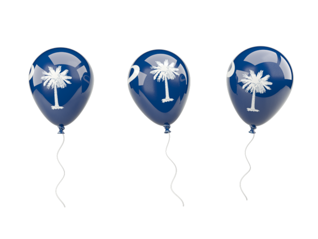 Air balloons. Download flag icon of South Carolina