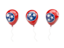 Flag of state of Tennessee. Air balloons. Download icon