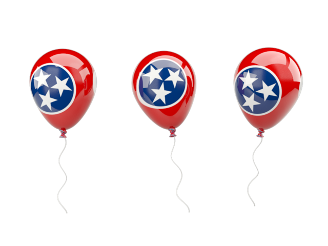 Air balloons. Download flag icon of Tennessee