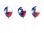 Flag of state of Texas. Air balloons. Download icon