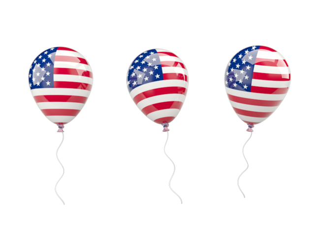 Air balloons. Download flag icon of United States of America at PNG format