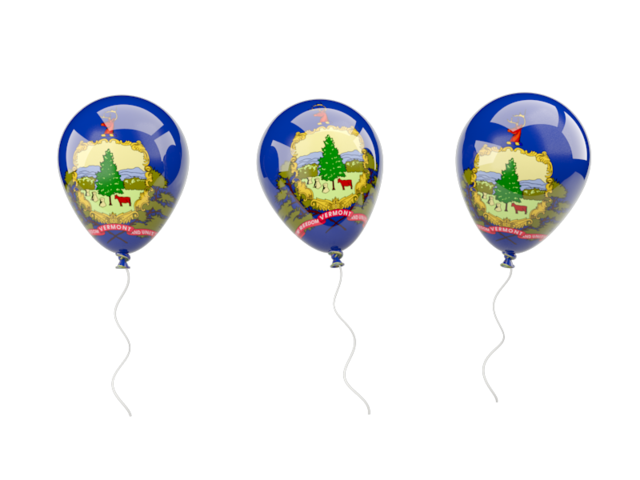 Air balloons. Download flag icon of Vermont