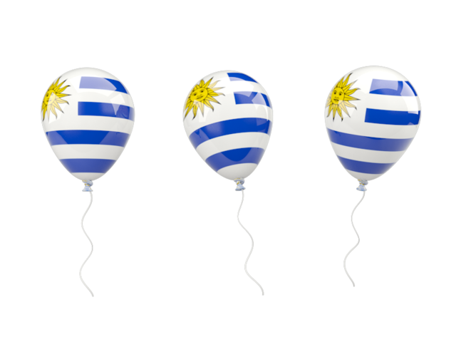 Air balloons. Download flag icon of Uruguay at PNG format