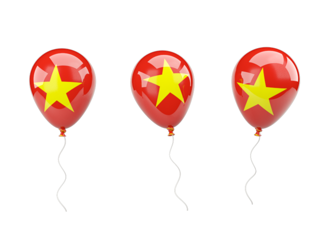 Air balloons. Download flag icon of Vietnam at PNG format