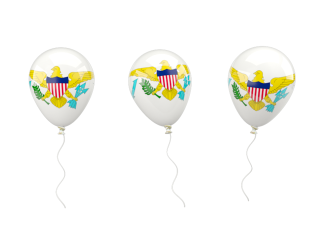 Air balloons. Download flag icon of Virgin Islands of the United States at PNG format