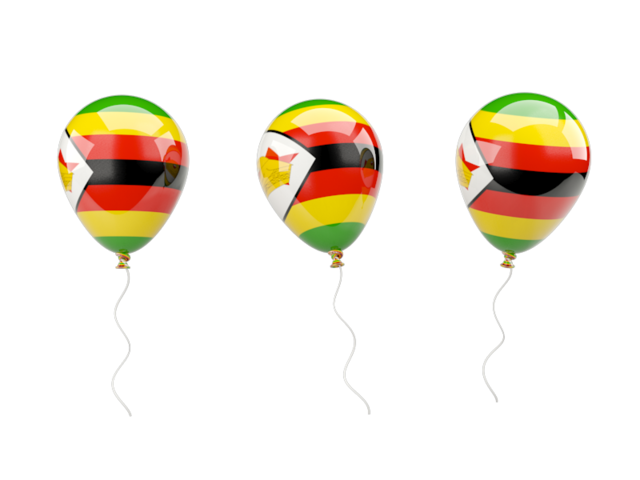 Air balloons. Download flag icon of Zimbabwe at PNG format