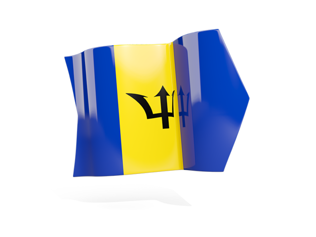 Arrow flag. Download flag icon of Barbados at PNG format