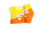 Bhutan. Arrow flag. Download icon.