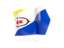 Bonaire. Arrow flag. Download icon.