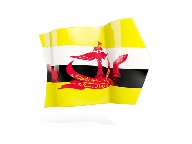 Arrow flag. Download flag icon of Brunei at PNG format