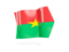 Burkina Faso. Arrow flag. Download icon.