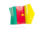 Cameroon. Arrow flag. Download icon.
