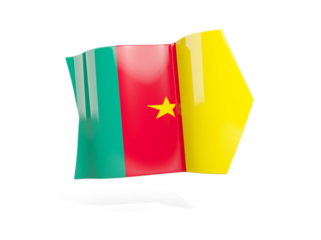 Arrow flag. Download flag icon of Cameroon at PNG format