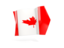 Canada. Arrow flag. Download icon.