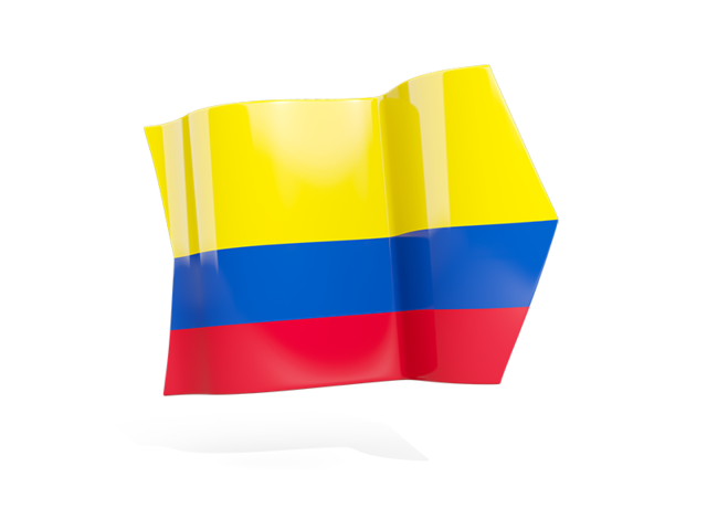 Arrow flag. Download flag icon of Colombia at PNG format