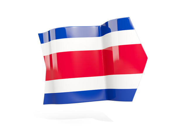 Arrow flag. Download flag icon of Costa Rica at PNG format