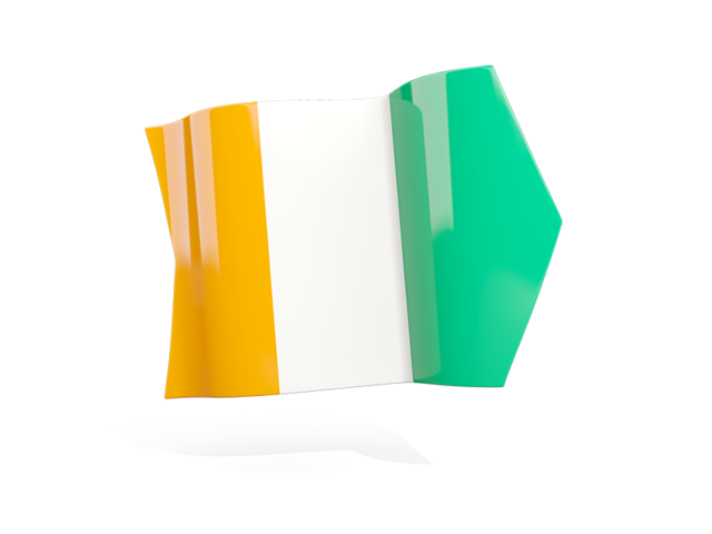 Arrow flag. Download flag icon of Cote d'Ivoire at PNG format