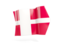 Denmark. Arrow flag. Download icon.