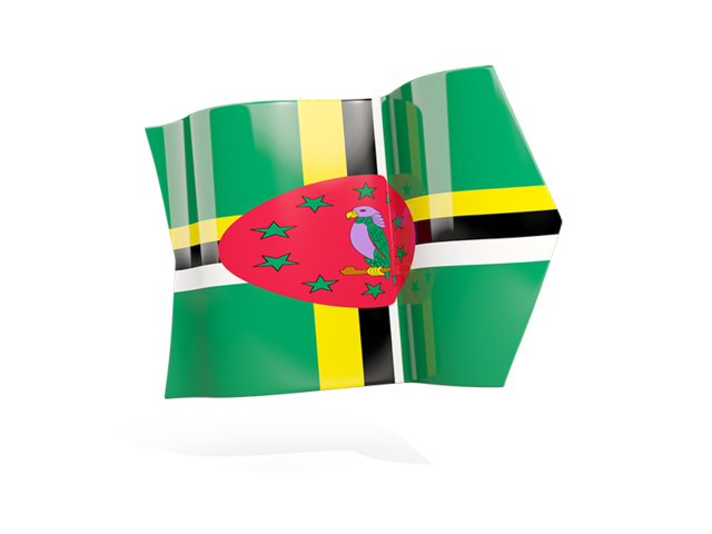 Arrow flag. Download flag icon of Dominica at PNG format