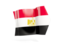 Egypt. Arrow flag. Download icon.