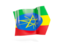 Эфиопия. Флаг стрелка. Скачать иконку.