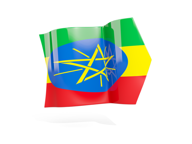 Флаг стрелка. Скачать флаг. Эфиопия