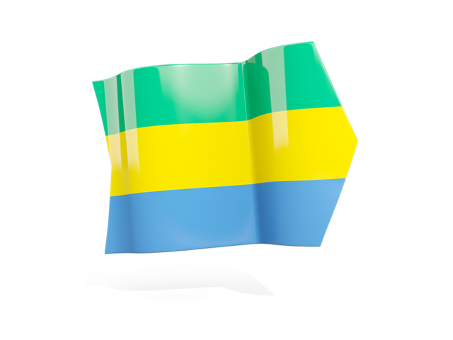 Arrow flag. Download flag icon of Gabon at PNG format