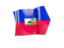 Haiti. Arrow flag. Download icon.