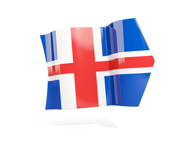 Флаг стрелка. Скачать флаг. Исландия