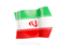 Iran. Arrow flag. Download icon.