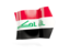 Iraq. Arrow flag. Download icon.