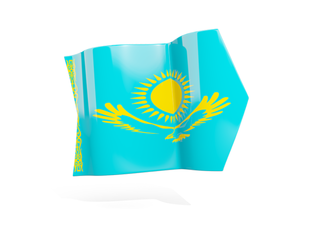 Arrow flag. Download flag icon of Kazakhstan at PNG format