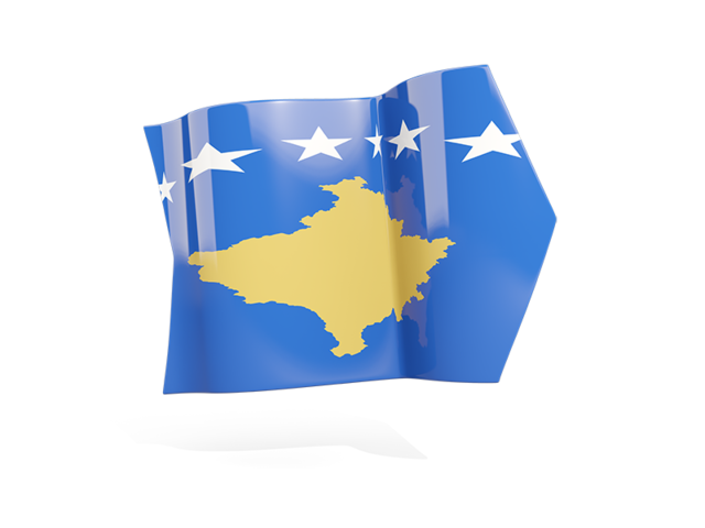 Arrow flag. Download flag icon of Kosovo at PNG format