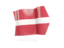 Latvia. Arrow flag. Download icon.