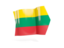 Lithuania. Arrow flag. Download icon.