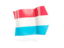 Luxembourg. Arrow flag. Download icon.