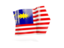 Malaysia. Arrow flag. Download icon.