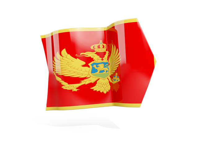 Arrow flag. Download flag icon of Montenegro at PNG format