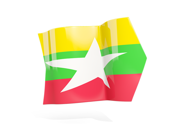 Arrow flag. Download flag icon of Myanmar at PNG format
