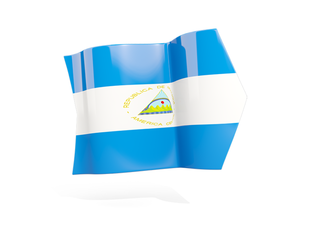 Флаг стрелка. Скачать флаг. Никарагуа