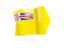 Niue. Arrow flag. Download icon.