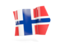 Norway. Arrow flag. Download icon.