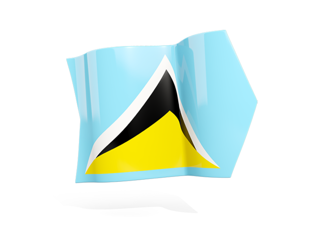 Arrow flag. Download flag icon of Saint Lucia at PNG format