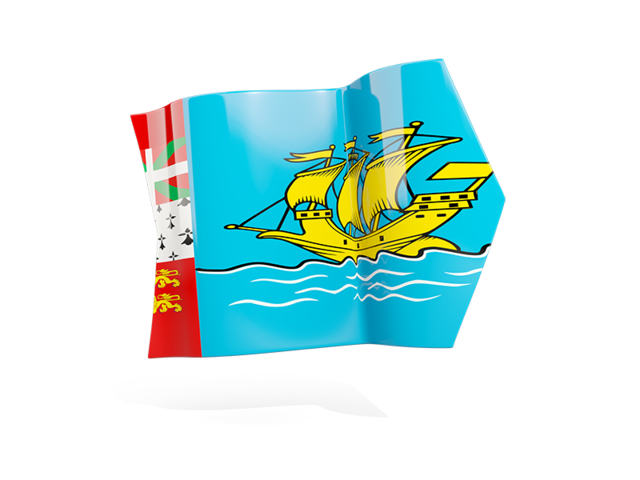 Arrow flag. Download flag icon of Saint Pierre and Miquelon at PNG format