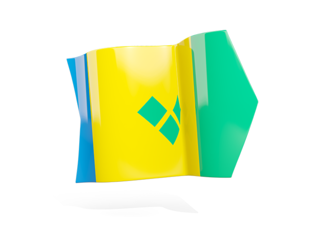 Arrow flag. Download flag icon of Saint Vincent and the Grenadines at PNG format