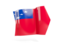 Samoa. Arrow flag. Download icon.