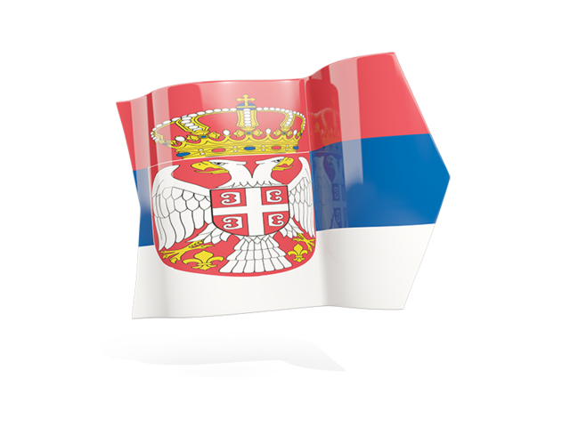 Флаг стрелка. Скачать флаг. Сербия