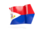 Sint Maarten. Arrow flag. Download icon.