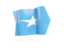 Somalia. Arrow flag. Download icon.