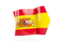 Spain. Arrow flag. Download icon.